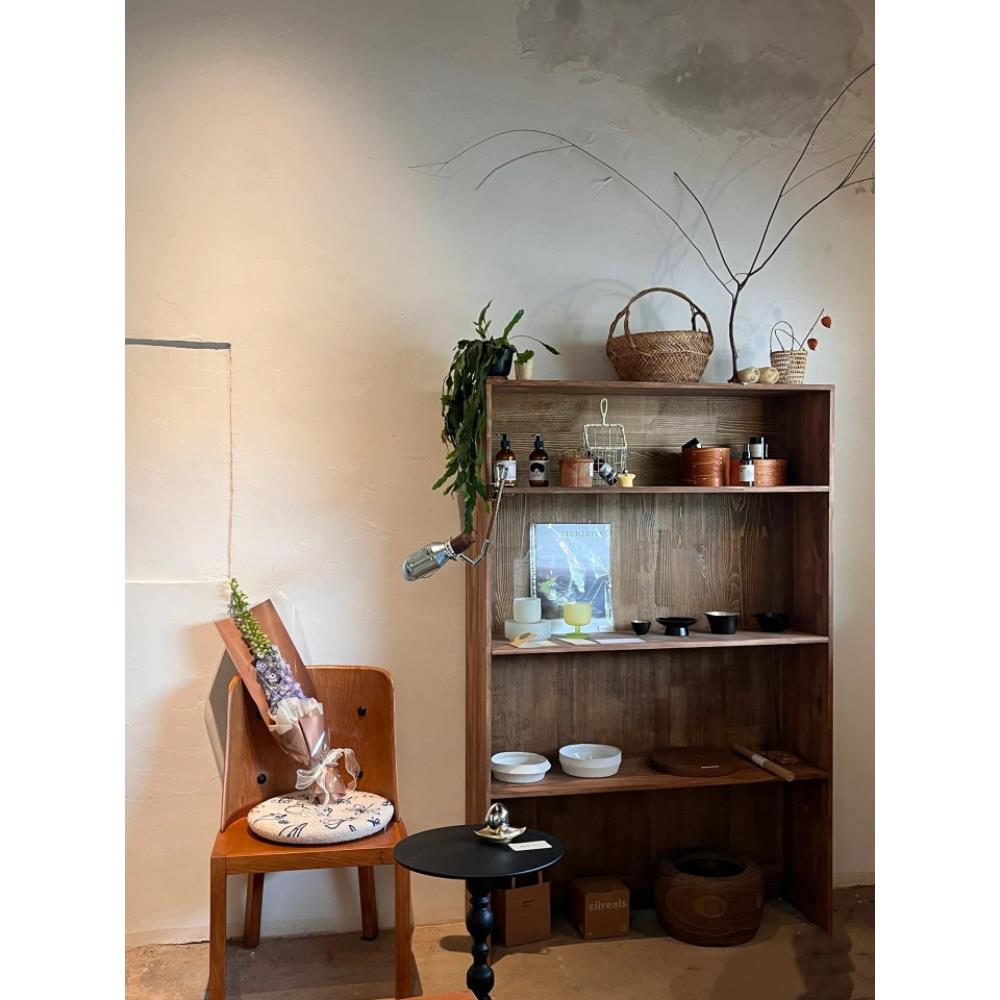 实木服装店展示柜陈列柜货架多层置物架落地式咖啡店甜品店展示架