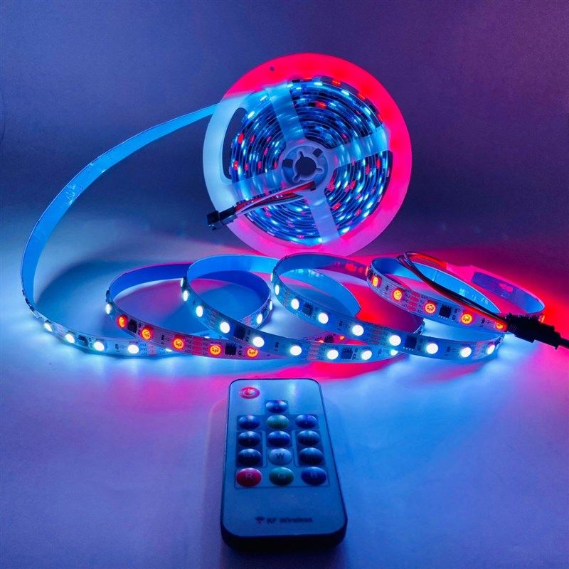 12V幻彩灯带5050全彩断点续传16703流水跑马24伏酒吧ktv编程灯条,家装灯饰光源,室内LED灯带,淘宝优惠券,粉丝福利购,淘宝优惠卷