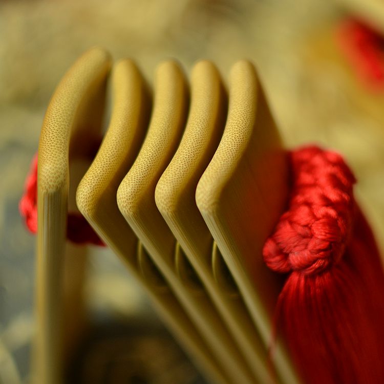 包邮精制款纯手工快板曲艺表演七快板瀑布扣成人连花落快板