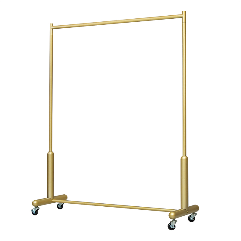 服装店展示架专用女装落地挂衣架单杆带轮移动上墙婚纱男装陈列架