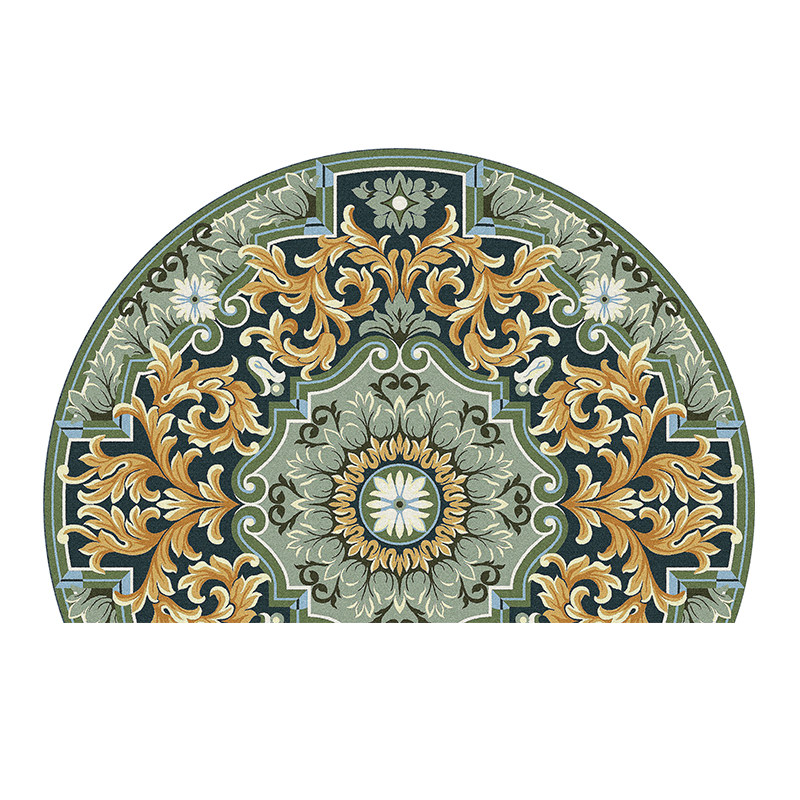 进门入户垫卫生间门口垫半圆地垫北欧门厅毯美式家用浴室防滑脚垫