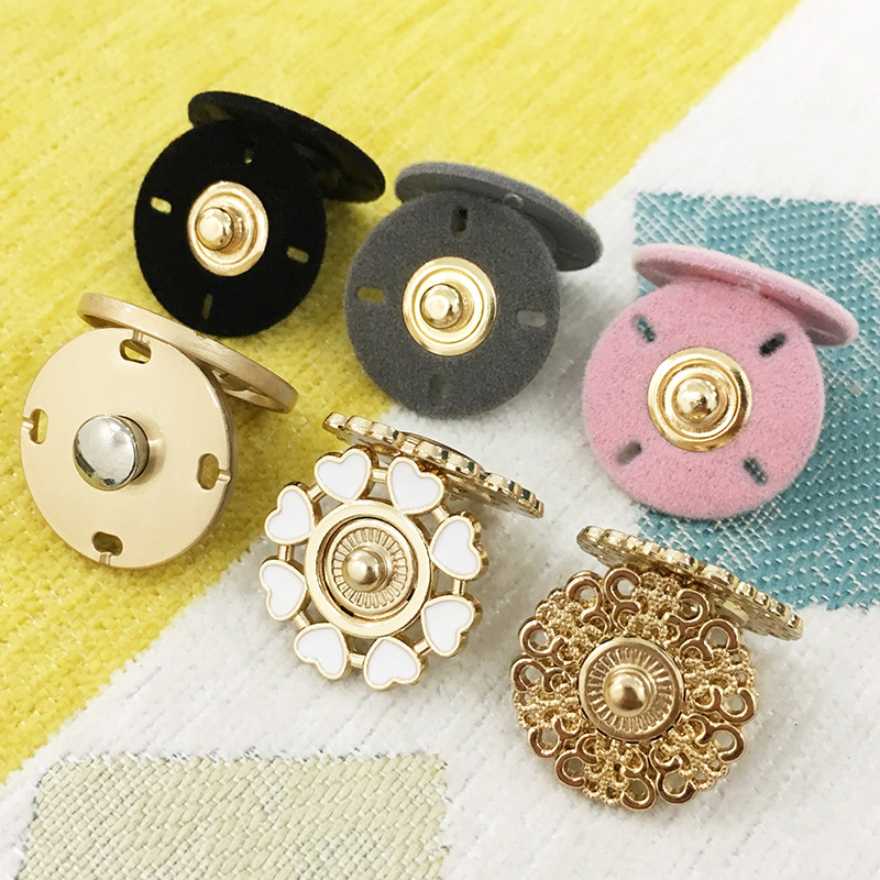 暗扣纽扣按扣百搭扣子高档子母扣隐形大衣上衣女金属卡扣圆形摁扣