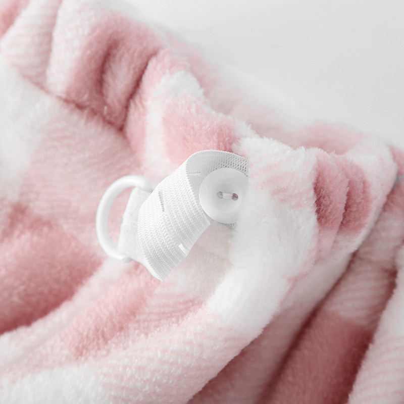 格子孕妇睡裤法兰绒女士冬季长款高腰托腹可调节产后月子家居裤