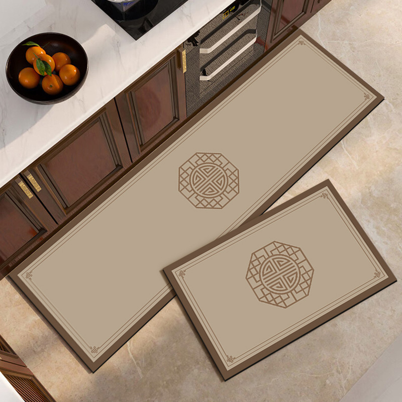 厨房地垫2023新款吸水防滑地毯免洗可擦耐脏家用门垫门口蹭脚脚垫