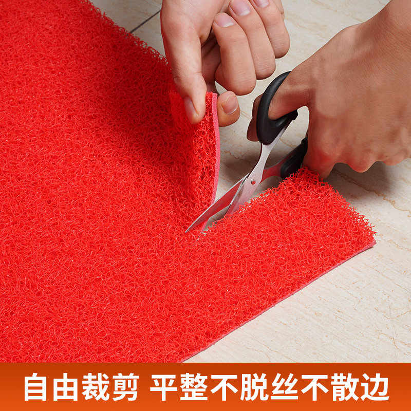地垫入户门垫加厚迎宾脚垫室外红地毯pvc塑料丝圈大面积防滑垫,居家布艺,家用脚垫,淘宝优惠券,粉丝福利购,淘宝优惠卷