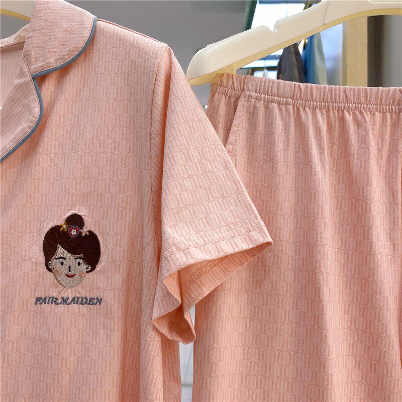 安之伴素色简约女士睡衣2023夏季新品弹力针织纯棉短袖可爱家居服,女士内衣/男士内衣/家居服,睡衣/家居服套装,淘宝优惠券,粉丝福利购,淘宝优惠卷