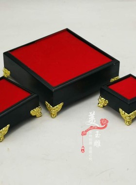 玉玺专用底坐放大印章印台板材工艺大尺寸玉底坐摆件连升三级底座