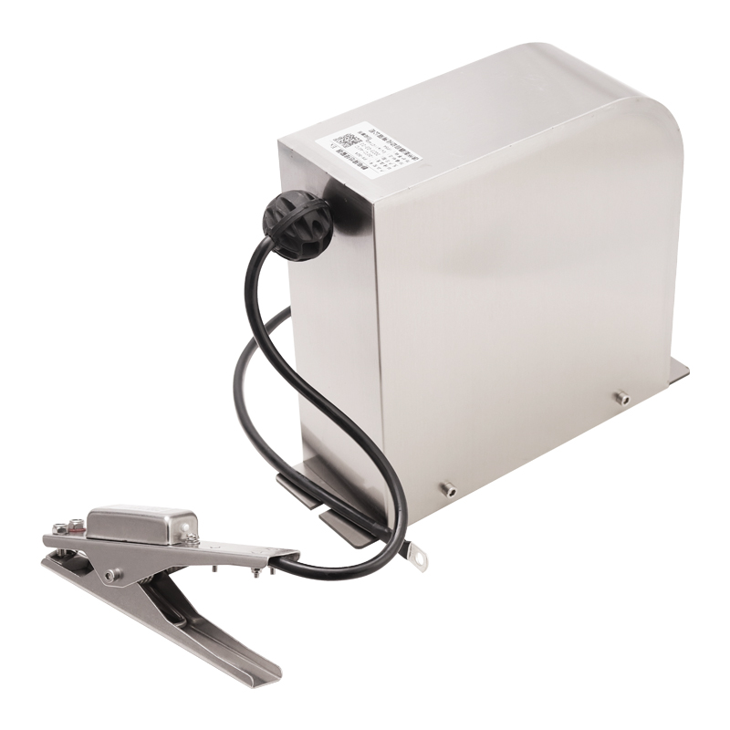 HOT静电接地报警器不锈钢自动收线油罐车伸缩式夹子线盘声光防爆