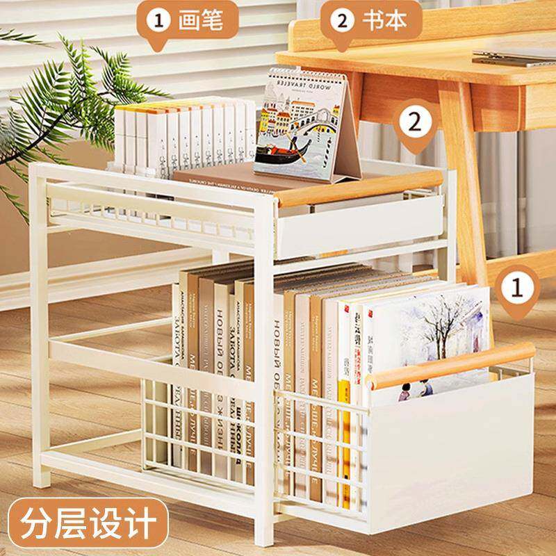 收纳箱学生KHJ教室用屉箱装书箱子书桌纳下书本收纳筐抽式放书收
