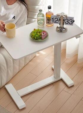 可移动式升UQL作降桌床边桌卧室家用书学生写字电脑桌站立工台便