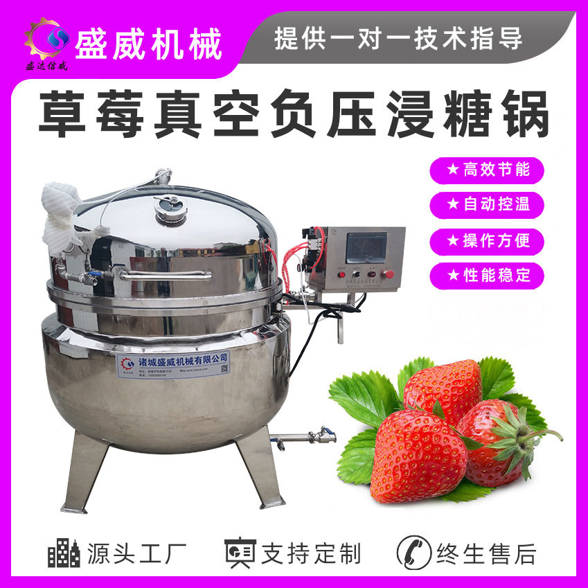 盛威机械 草莓果脯浸糖机 杨梅蜜饯真空浸糖白桃干浸糖吃糖机