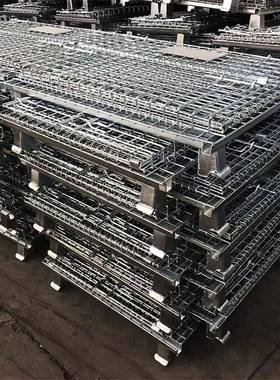 0B系列166500*800*84储0mm铁丝笼重型可移动货折架铁筐加轮叠式仓