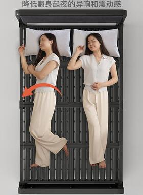 新5型折叠铁HPH床双人床1客米家用成小床人一米二简易单人床人临B