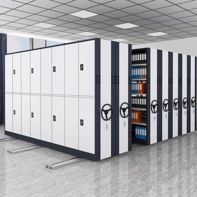 密集智架档案柜能密柜件柜文资料架电动手摇档RGS集案密集架