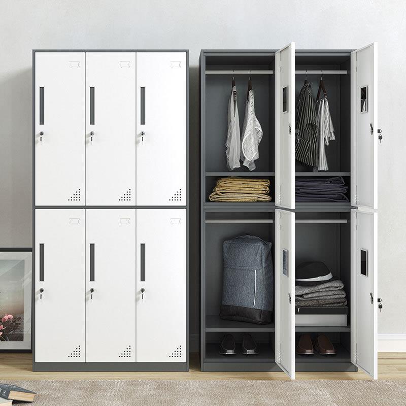 钢制套NVO员色带窄边拆装更衣柜员工储柜物锁存包柜学校职宿舍换