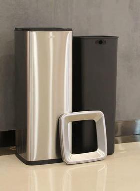 不HOR锈钢卫生手纸摇盖垃间圾桶大擦办公室号大堂楼道厕所直投收