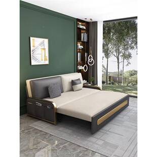 可折发叠沙发床客厅多功能科用MRL轻奢单人双人技布两可拆洗网红