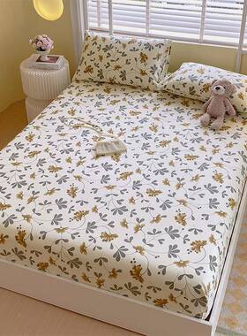 A类老布单笠床床垫保床护套四季通用罩席梦思TSW全粗包纯棉床罩