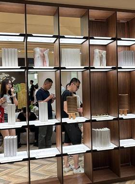 铝合金云母石发衣光层板灯橱隔柜柜轻奢酒柜示柜板置物架柜IRJ展
