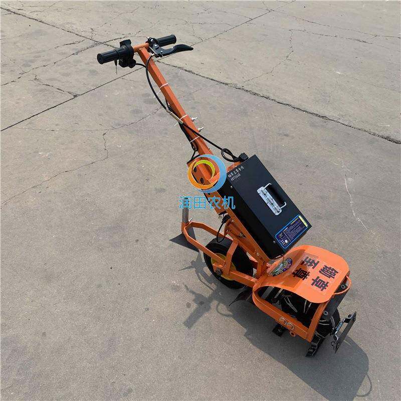 新电动土除草款机园开沟机充电式锄草松多功能手推果开1荒锄草机