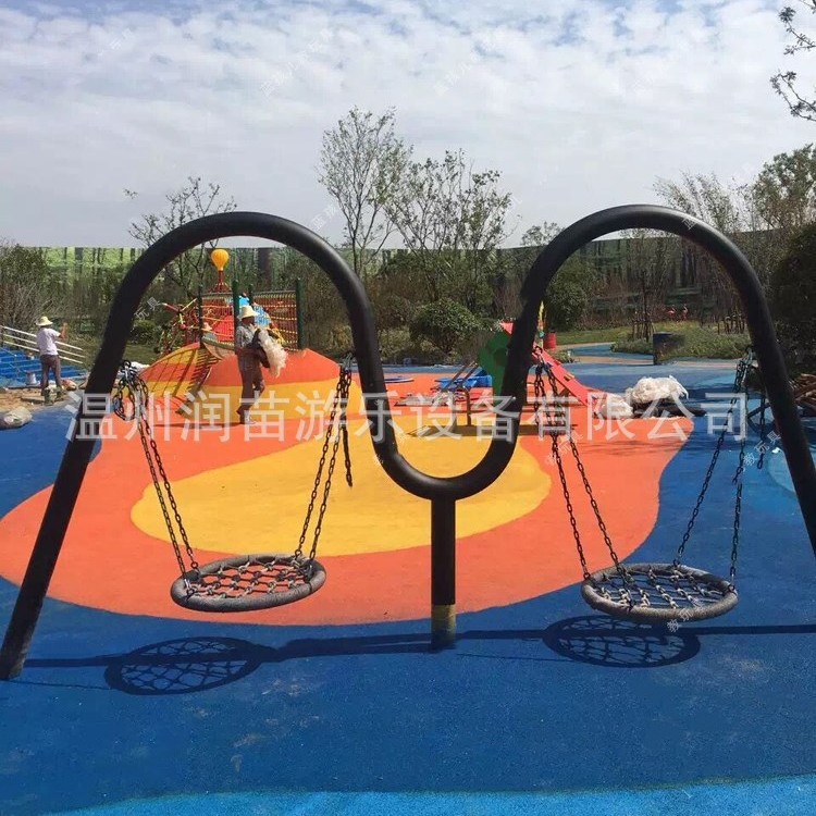 成人户外大型钢管铁艺秋千架