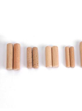 接现货8*XCM30斜榉木榫纹木棒圆木梢板式木家具连件斜纹木榫