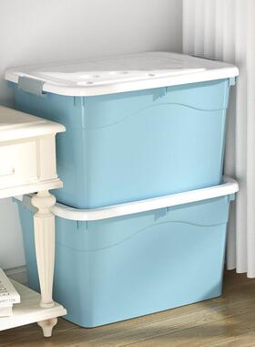 塑特料大号收纳厚箱加收纳盒衣服整理FTV储箱子大号家用衣物物盒