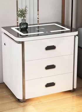 智能XIJ床头柜保险柜一体现代感简约H功无能线充电收多纳保险