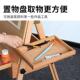 榉木儿童画架生架折叠画板画画架一体木质美术初学专703用抽屉收
