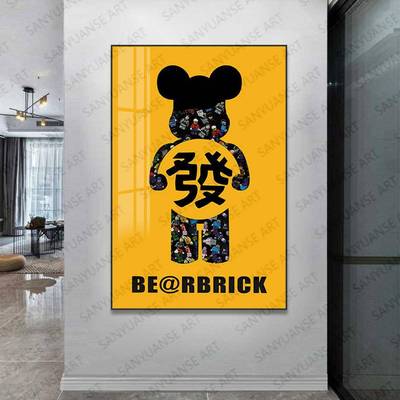 积玄木人立WSL仔体实物装饰3Ｄ卡通客厅沙发挂画卧室儿童壁房画关