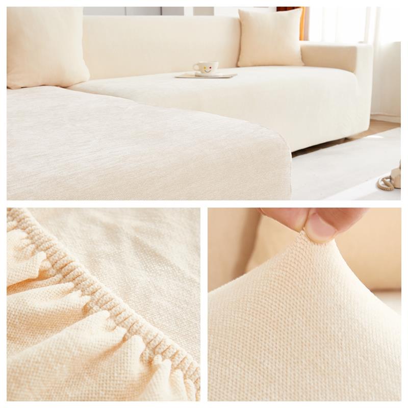 3EW1加厚雪尼尔ZBQ弹力l沙套罩笠包一体式轻奢梳化毯发子全型全