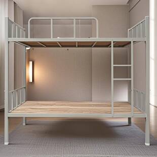 校宿舍床PPW层铁床加固加厚艺床双人床工人工地用上下铺双学铁铁