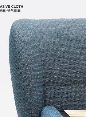 意主式极简卧大QAD床大现代简约轻奢软包布艺床高端气双婚人床小