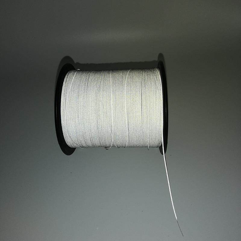 厂家TLB直销0线.5mm高亮双面反丝光反光材反料光反光针织纱线