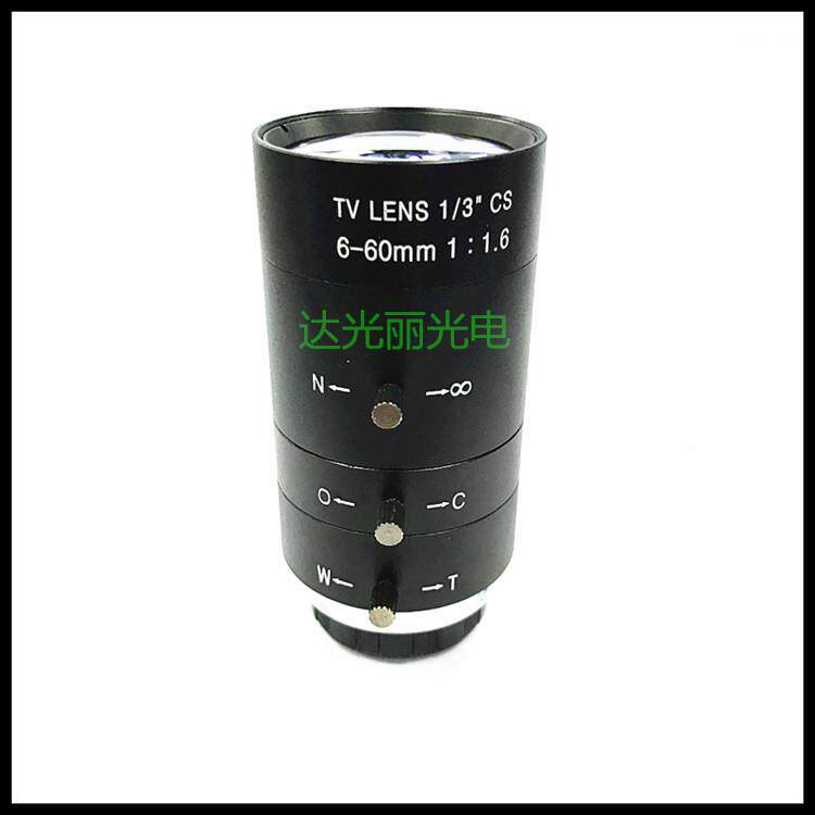 391变焦6~60mm手动调焦防手动光镜头监控摄安像镜头L圈ENS
