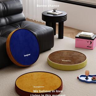 色轻奢中古风地上看书坐垫蒲发团阳台榻纯榻米懒人沙坐墩FS758509