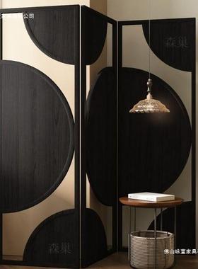 隔法式现代屏简风古挡板中轻奢装饰断折叠约复古客厅移动DMQ艺术