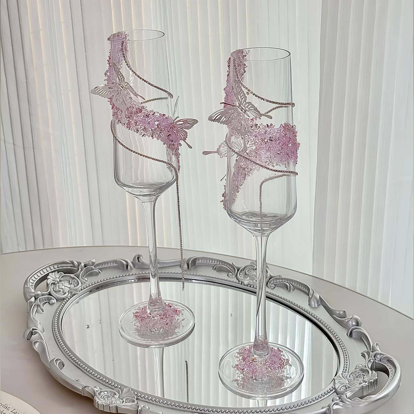 碎钻娘结婚敬酒杯婚diy一对高脚杯材料包高级diy碎钻手工新物结礼,节庆用品/礼品,陪嫁用品套装,淘宝优惠券,粉丝福利购,淘宝优惠卷