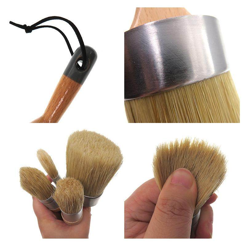 榉木油漆4件套（含2.5寸漆椭圆WHD圆头刷木）柄刷刷混鬃毛刷汽车,标准件/零部件/工业耗材,车间地垫,淘宝优惠券,粉丝福利购,淘宝优惠卷