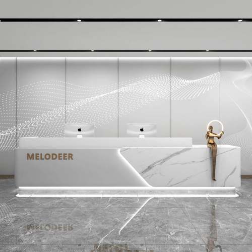 公司前台接台现代新0016待简约仿大石烤漆前台理咨询台定制L转角