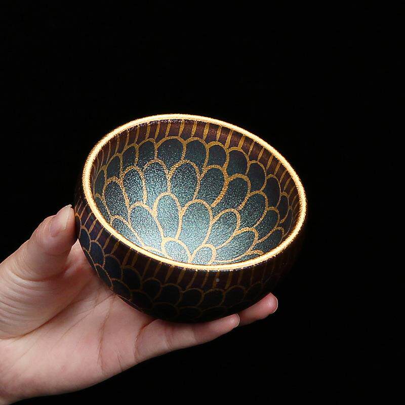 杯个茶人莲专xy。sdsd建盏主人杯功夫品茗用杯花茶盏茶碗中式单杯