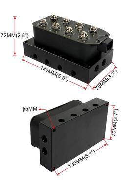 汽配车改装空气悬QRF038分配阀1/4NP件T控挂制器电磁阀气动避震控