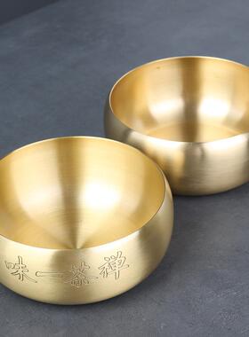 黄铜茶家装用大号功夫茶具配48851件茶盘洗套洗茶杯水洗洗水盂杯