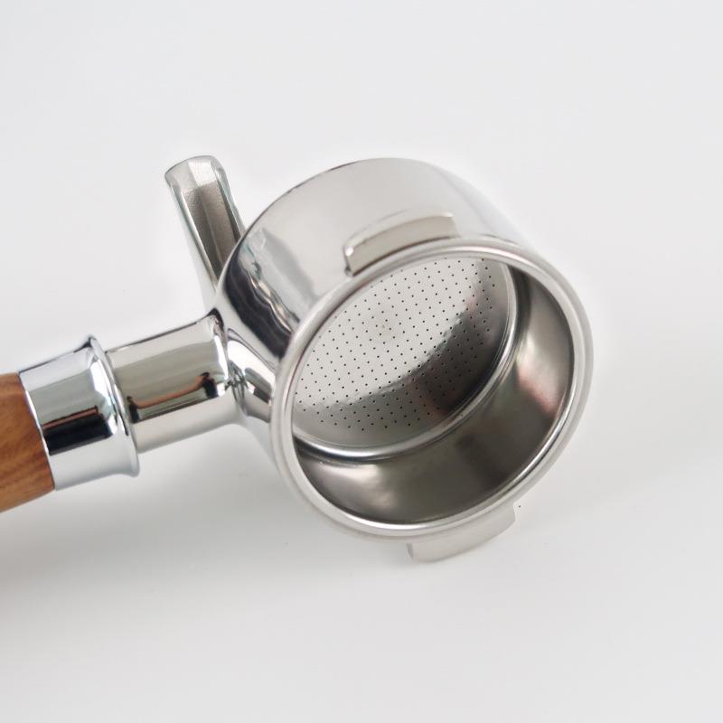 德SKX龙双耳5有底咖啡机手柄碗带过滤1mm不锈钢木手柄实配件厂家