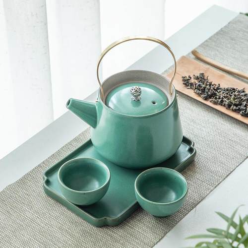 厂tlh02家日式旅行茶具套装一壶两瓷g茶具杯茶盘整陶套功夫礼品lo