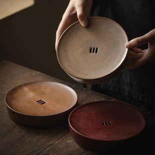 蛮己日式圆17775盘壶干泡承功夫具水家用壶承诧茶寂风百搭干泡蓄