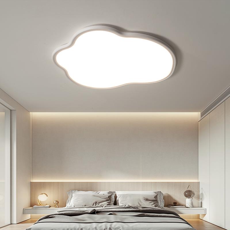 无缝朵灯护卧眼342吸顶云灯超薄全光谱奶风灯具儿油童房室灯中山