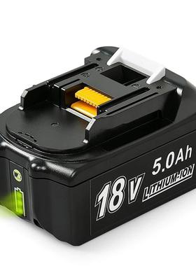 替代kmaite18V电具动工电池牡田BL183261BL1860备用可充电锂电0池