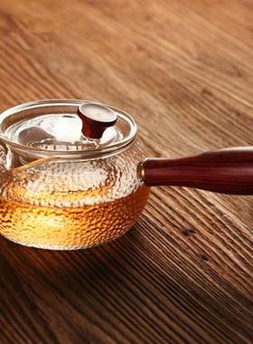 耐玻璃煮茶壶套装热木功把壶侧加热泡冲茶器加厚家用过RGA滤夫茶