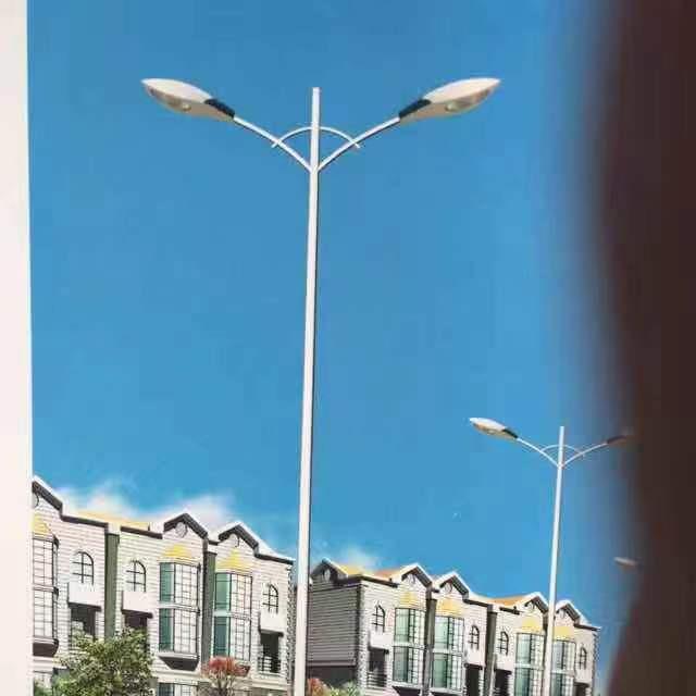 工厂直供单双弯臂路灯杆led路灯杆市政工程户外热镀锌路灯杆